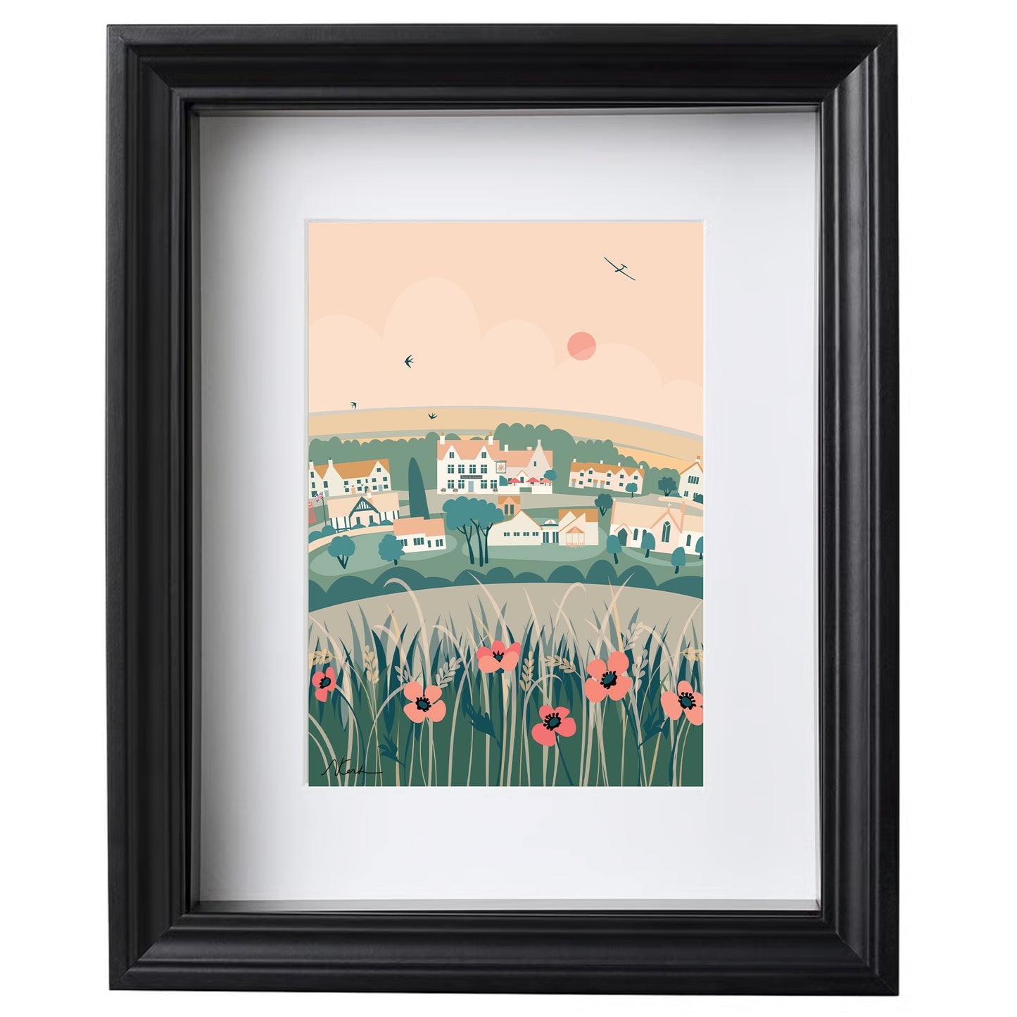 Nympsfield Community Pub - Giclée Art Print by Nichola Kent