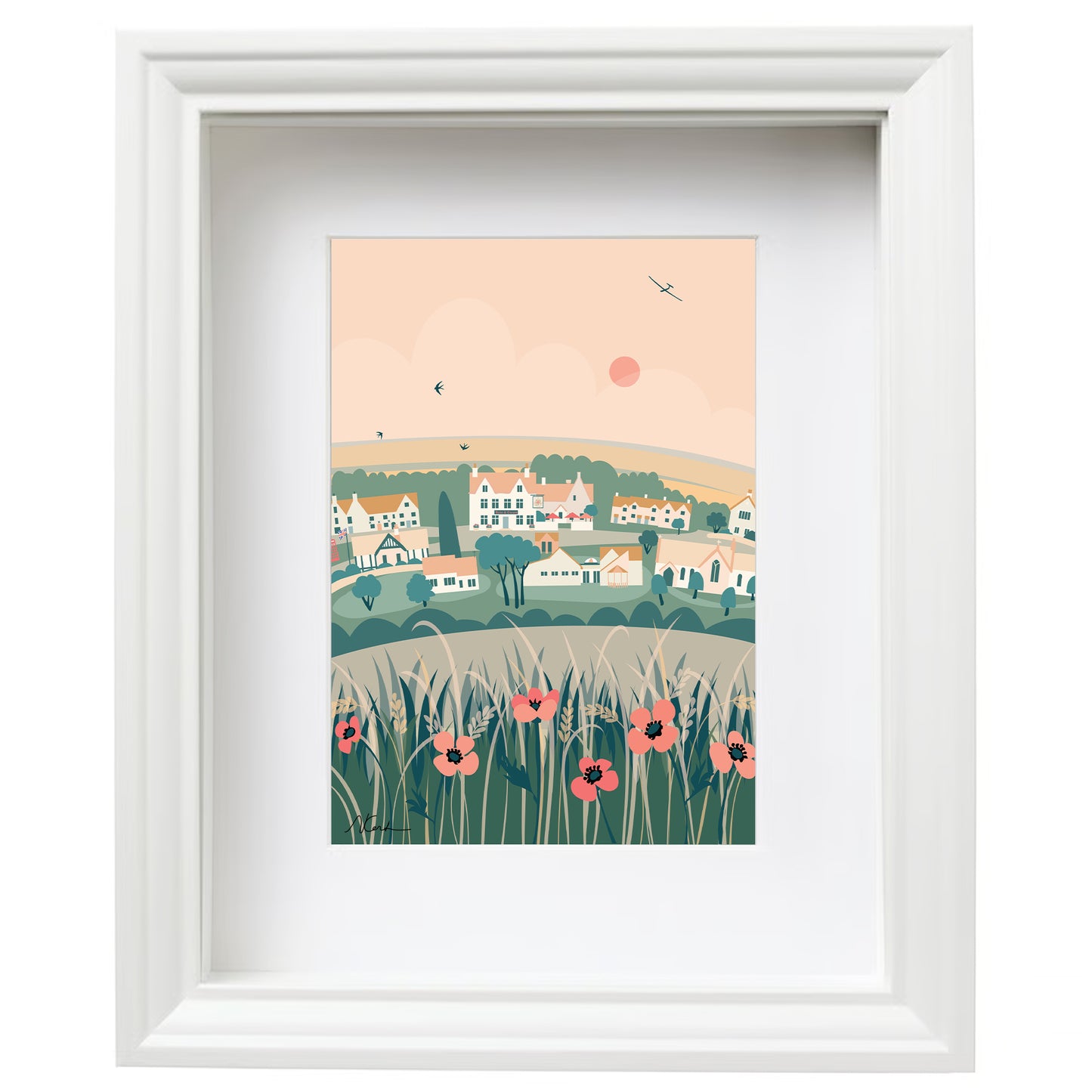 Nympsfield Community Pub - Giclée Art Print by Nichola Kent