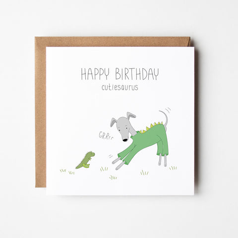 Happy Birthday Cutiesaurus Card