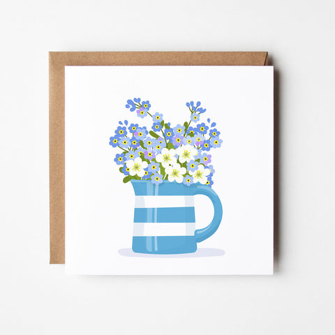 Forget-me-not jug Card