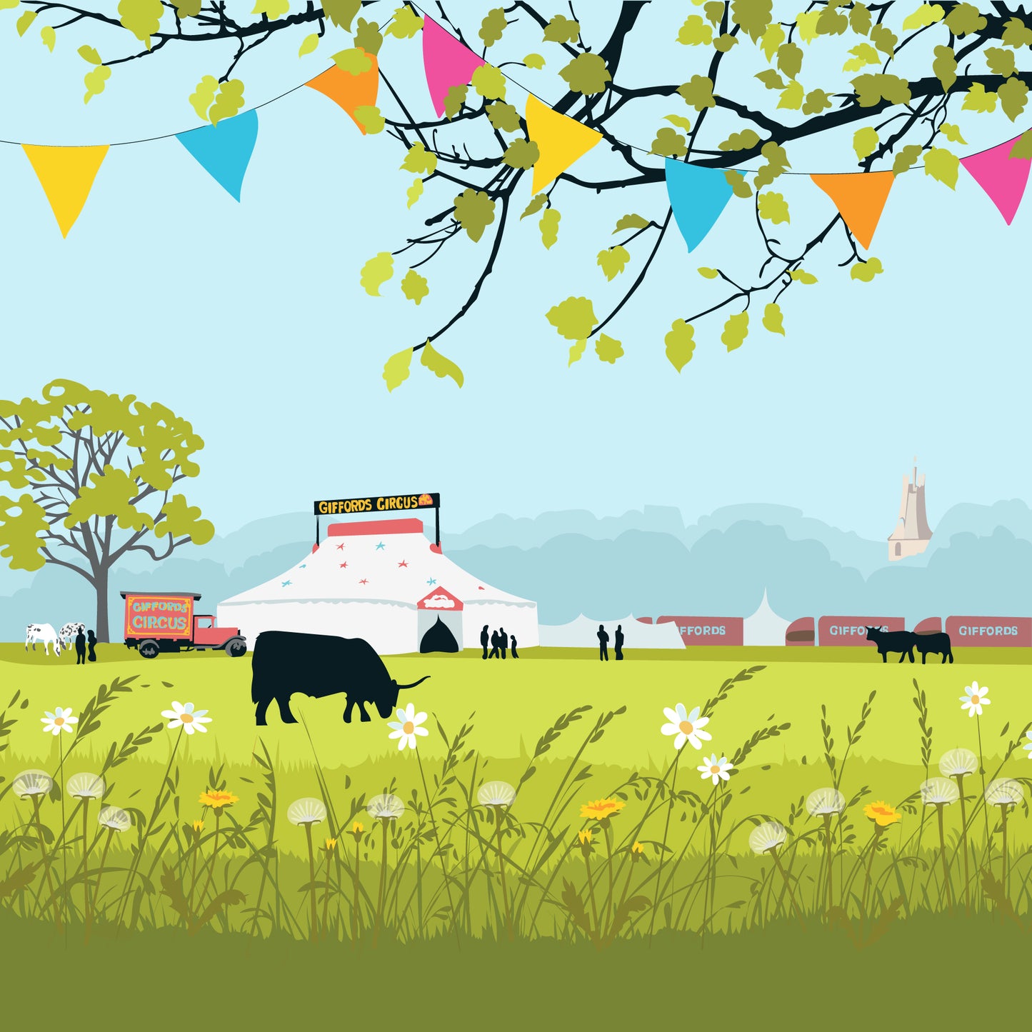 The Circus, Minchinhampton - Blank Card