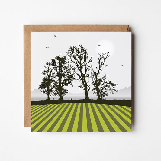 The Ploughed Field Blank Card