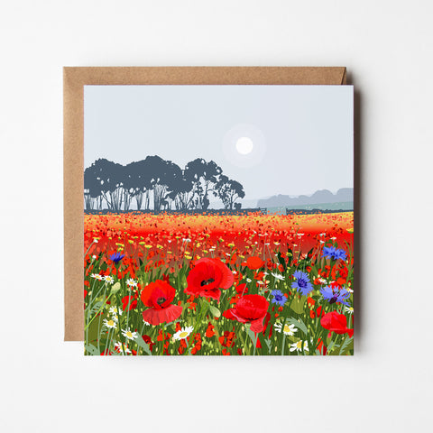 Poppies Blank Card