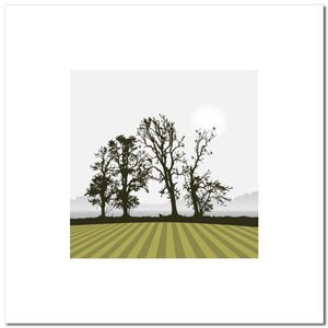 Ploughed Field - Green - Unframed Prints