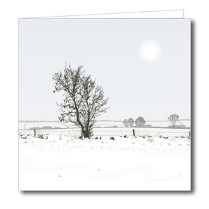 Chalford Fields Snowy Blank Card
