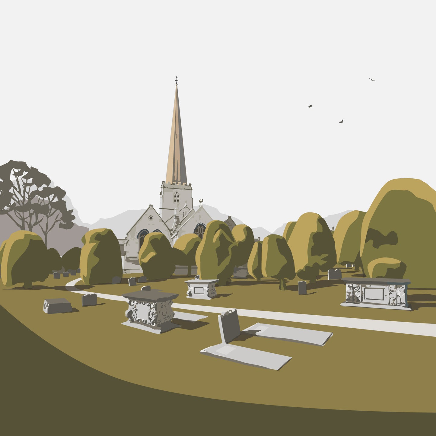 Painswick Church Blank Card