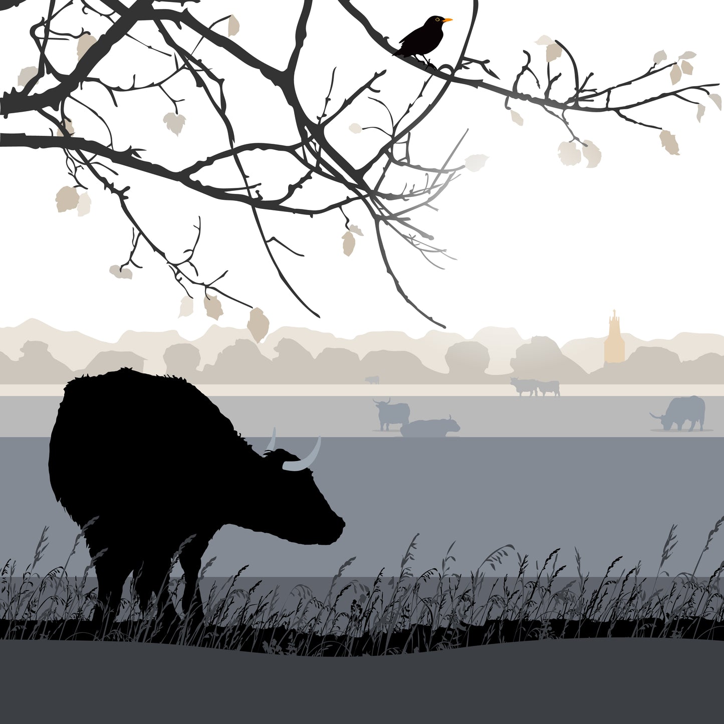 The Lookout - Giclée Art Print by Nichola Kent