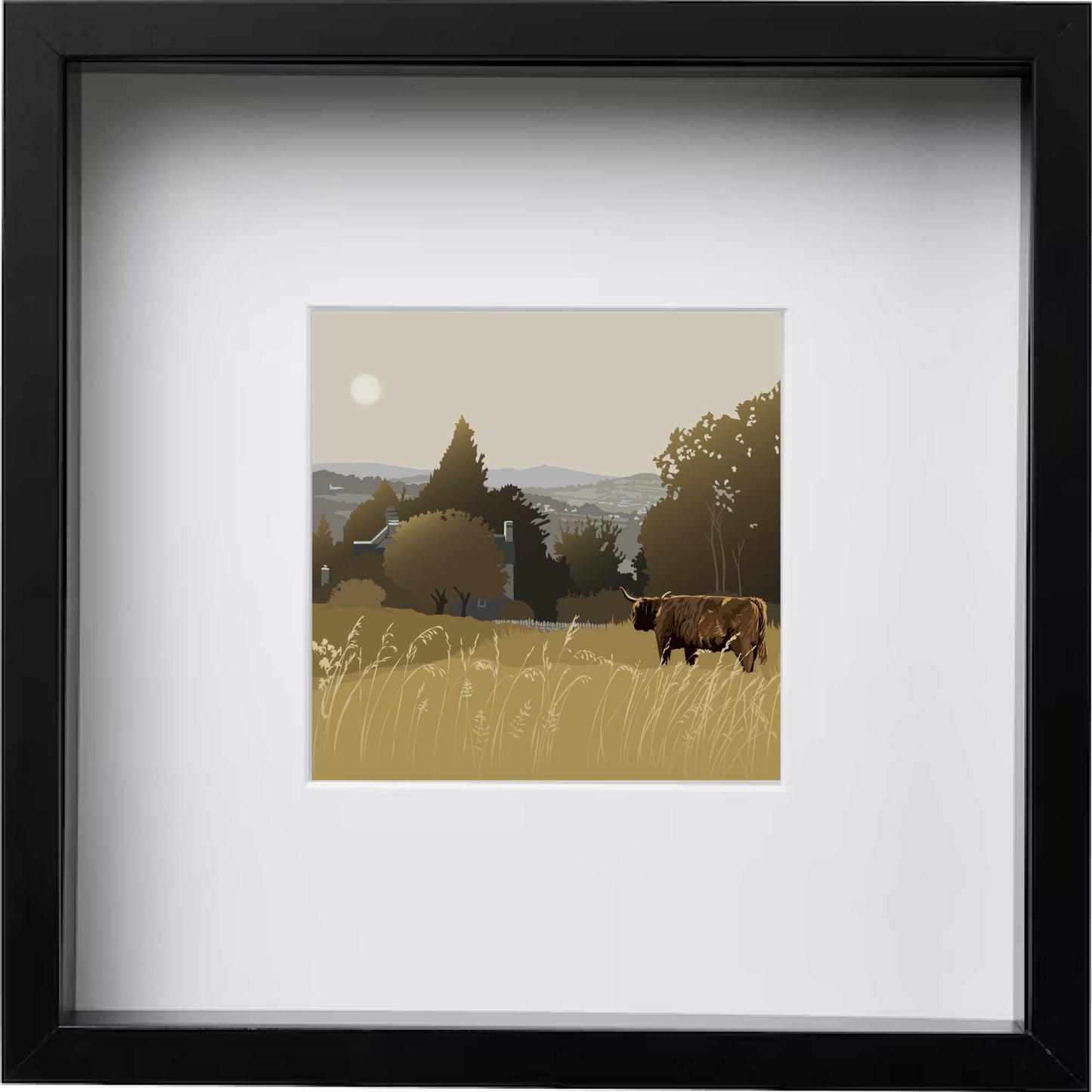 Amberley View - Framed Art Print by Nichola Kent