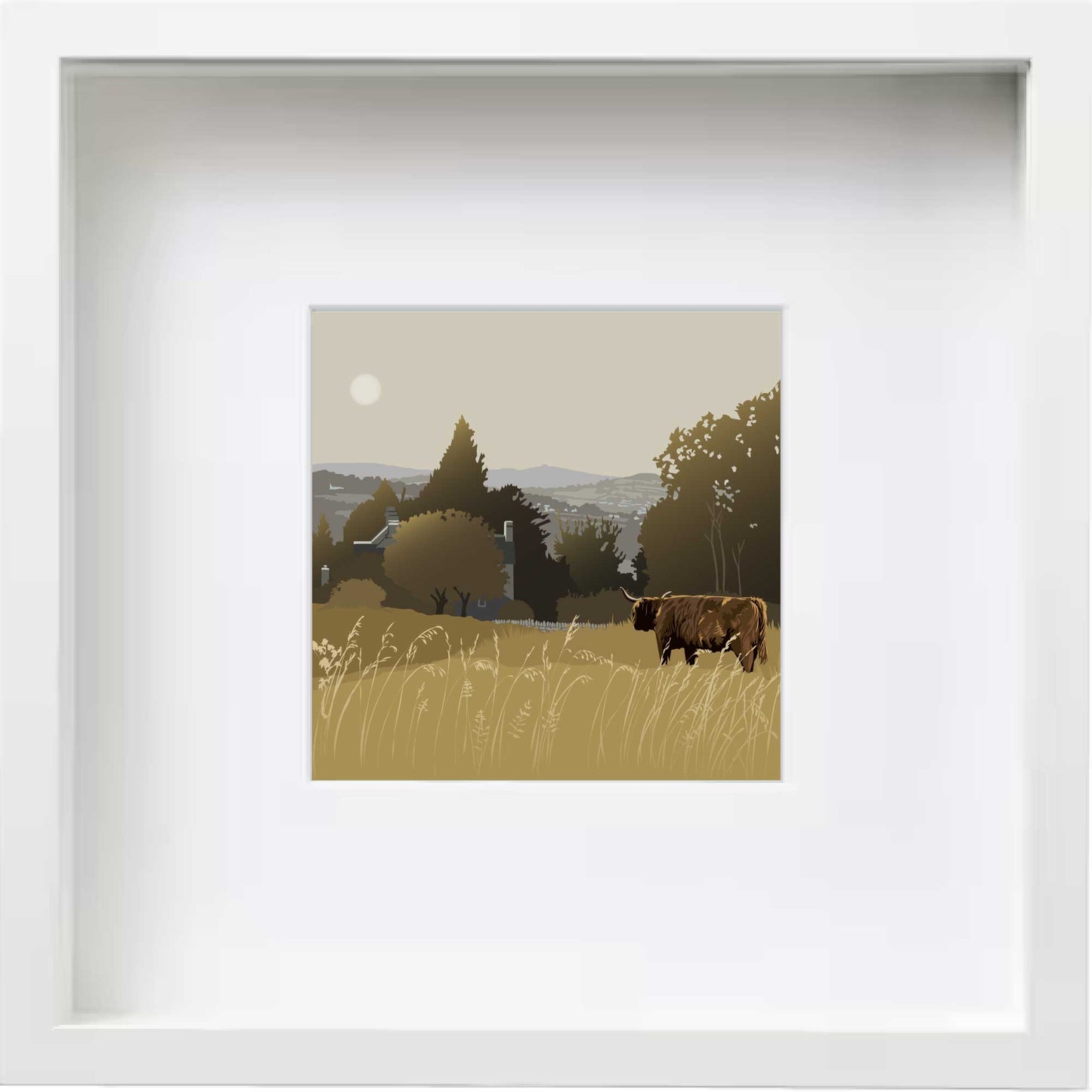 Amberley View - Framed Art Print by Nichola Kent