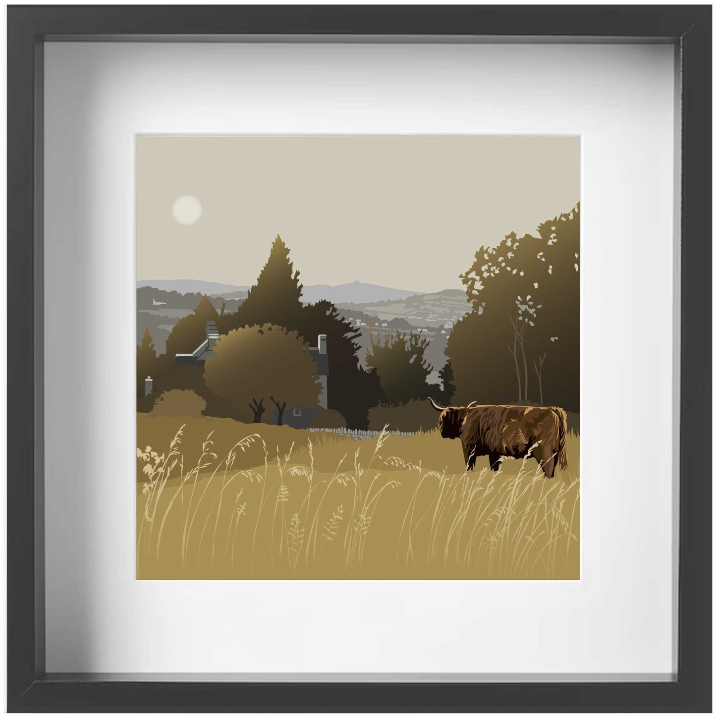 Amberley View - Framed Art Print by Nichola Kent