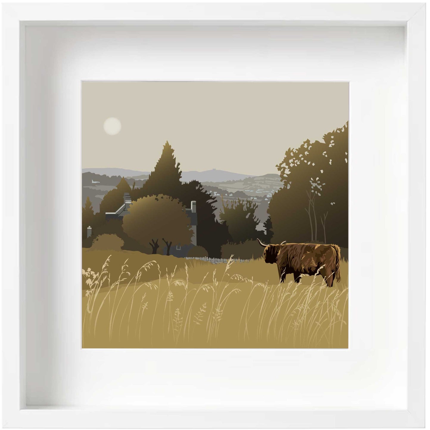 Amberley View - Framed Art Print by Nichola Kent