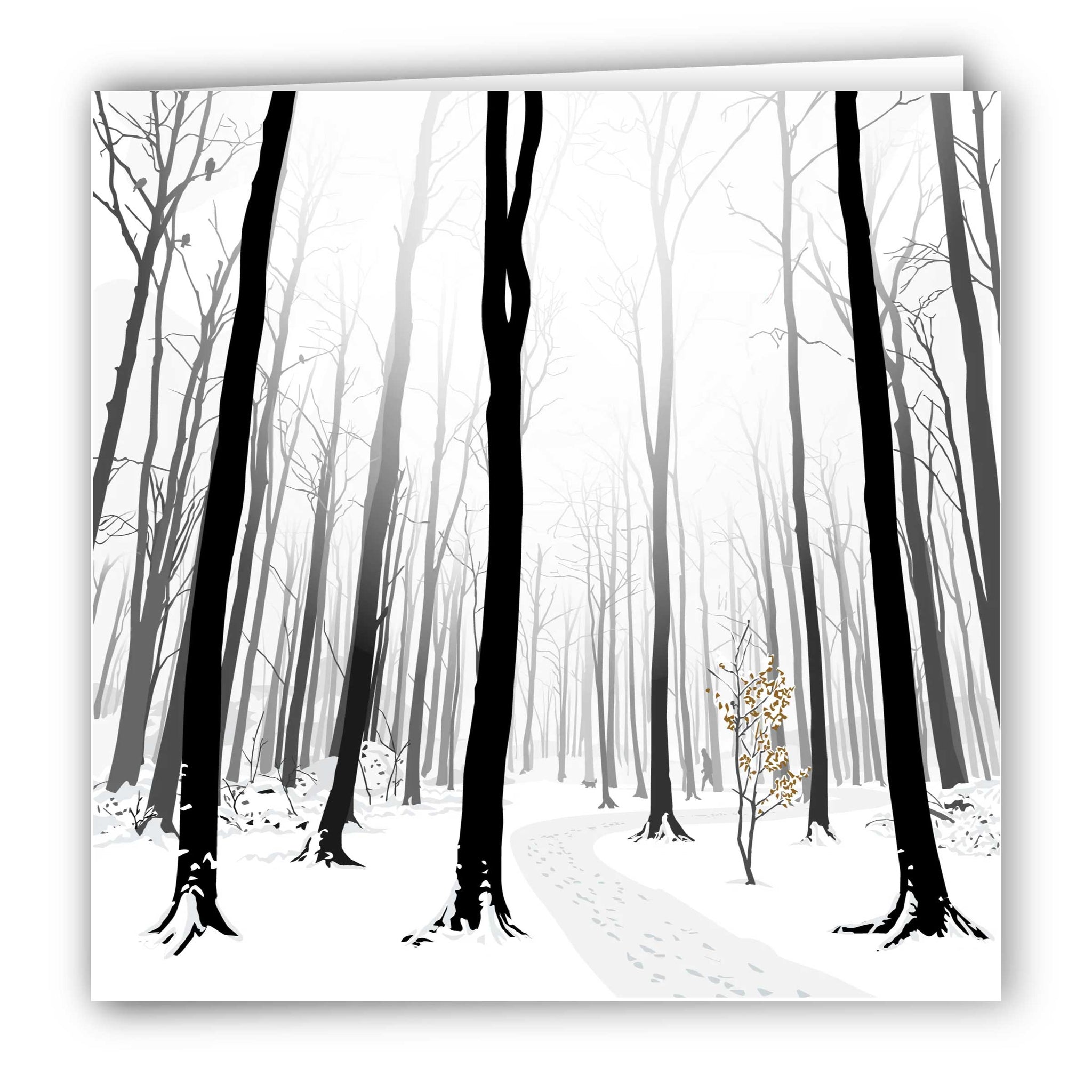 Frith Wood Snowy Blank Card