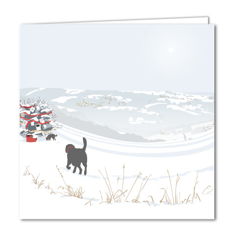 The Dog Tree of Rodborough Common Blank Christmas Card